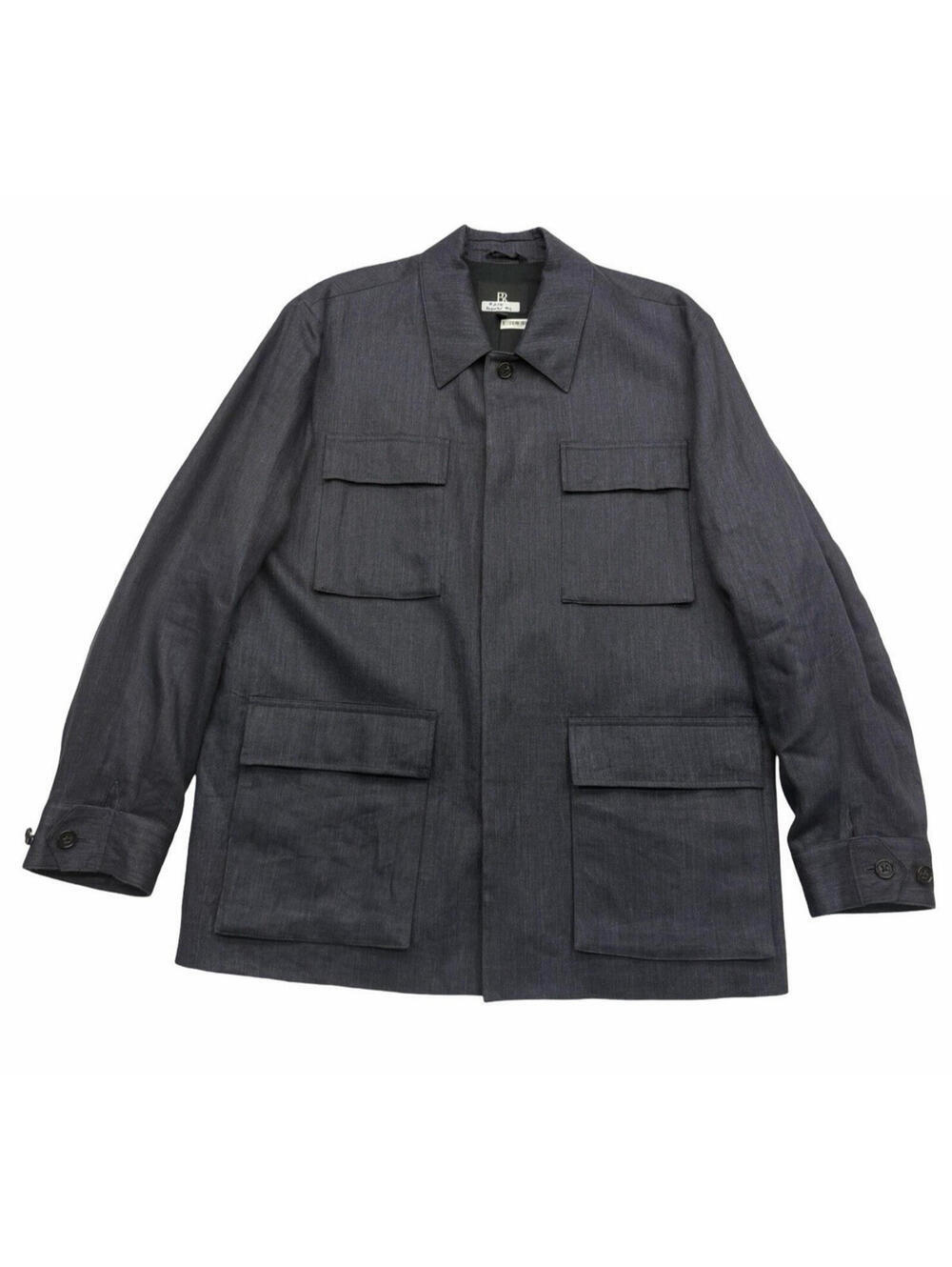 Banana Republic Asilomar Linen Field Jacket Dark Blue Size L